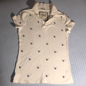 Abercrombie short sleeve collared polo